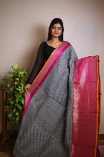 silk-cotton-sarees-in-black-checked-with-pink-orange-sw0000096-a