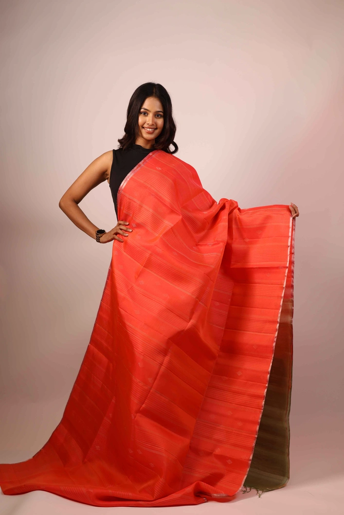 lightweight-silk-saree-in-orange-and-light-green-sw00000199-a