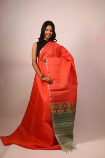 lightweight-silk-saree-in-orange-and-light-green-sw00000199-b