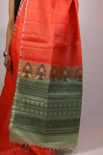 lightweight-silk-saree-in-orange-and-light-green-sw00000199-c