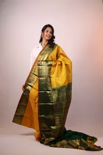 pure-tissue-silk-saree-in-yellow-with-bottle-green-accents-sw00000201-b