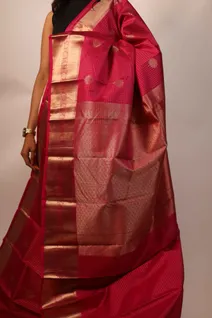 kanchi-silk-saree-in-bold-brazen-pink-with-golden-checks-sw00000215-c