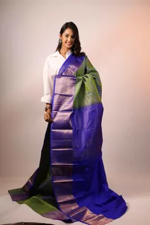 lightweight-silk-saree-with-peacock-green-and-blue-big-border-sw00000227-b