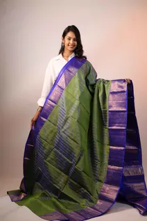 lightweight-silk-saree-with-peacock-green-and-blue-big-border-sw00000227-a