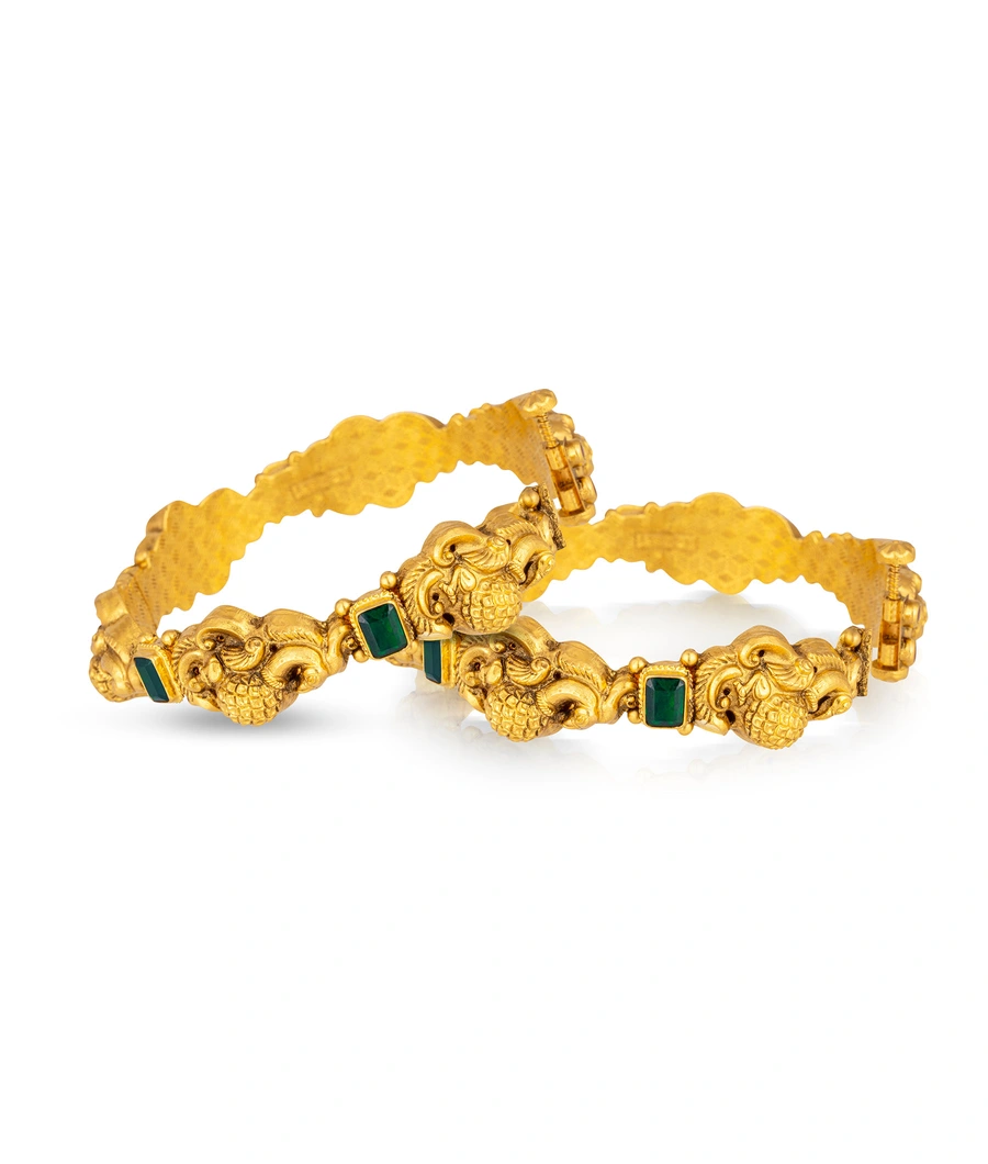 antique-bangles-with-intricate-carvings-peacock-motifs-and-emerald-stones-abang0007-b