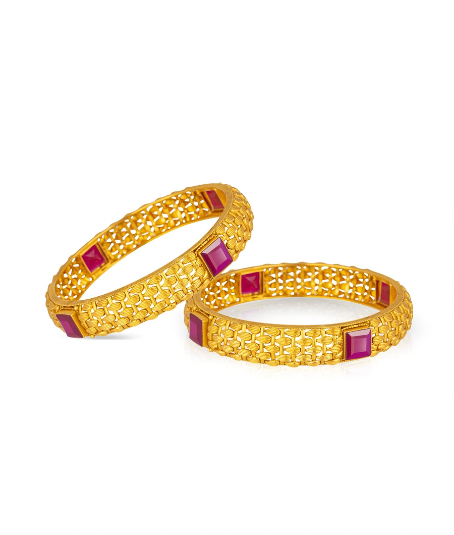 antique-bangles-with-intricate-meshwork-design-and-ruby-stones-abang0008-b