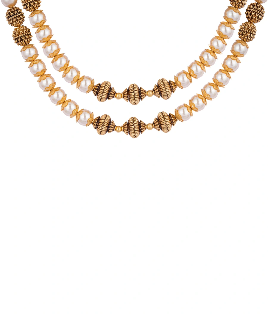 white-pearl-textured-golden-sphere-gold-plated-necklace-abm0001-b
