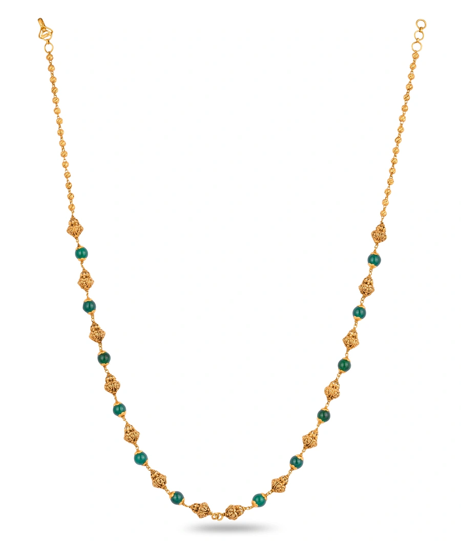 gold-plated-necklace-with-green-stone-beads-abm0004-a