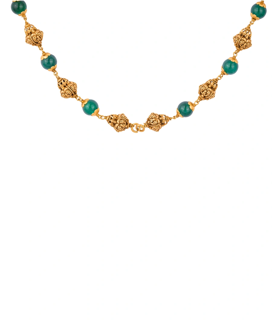 gold-plated-necklace-with-green-stone-beads-abm0004-b