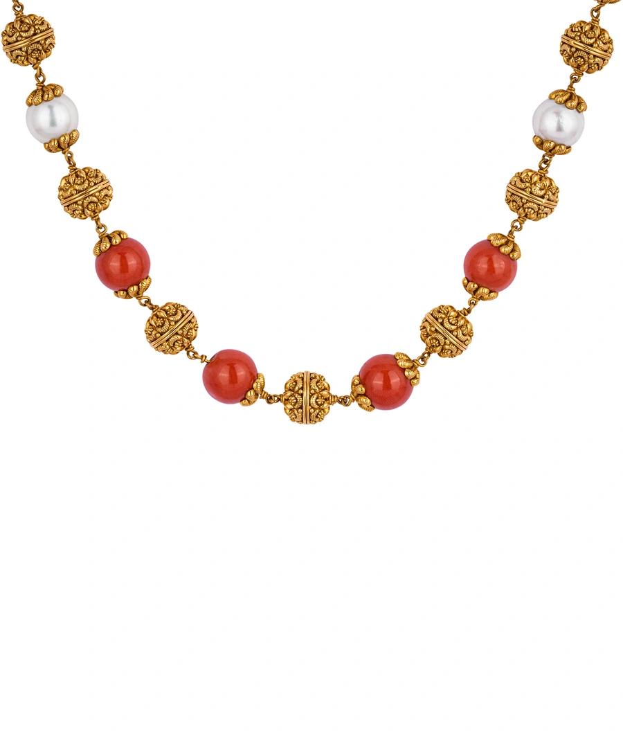 gold-plated-necklace-with-coral-and-pearl-beads-abm0008-b