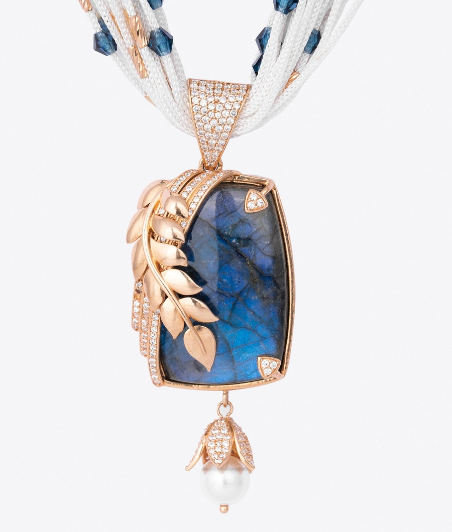 multi-layered-bead-necklace-with-a-gemstone-pendant-lwneck0007-b