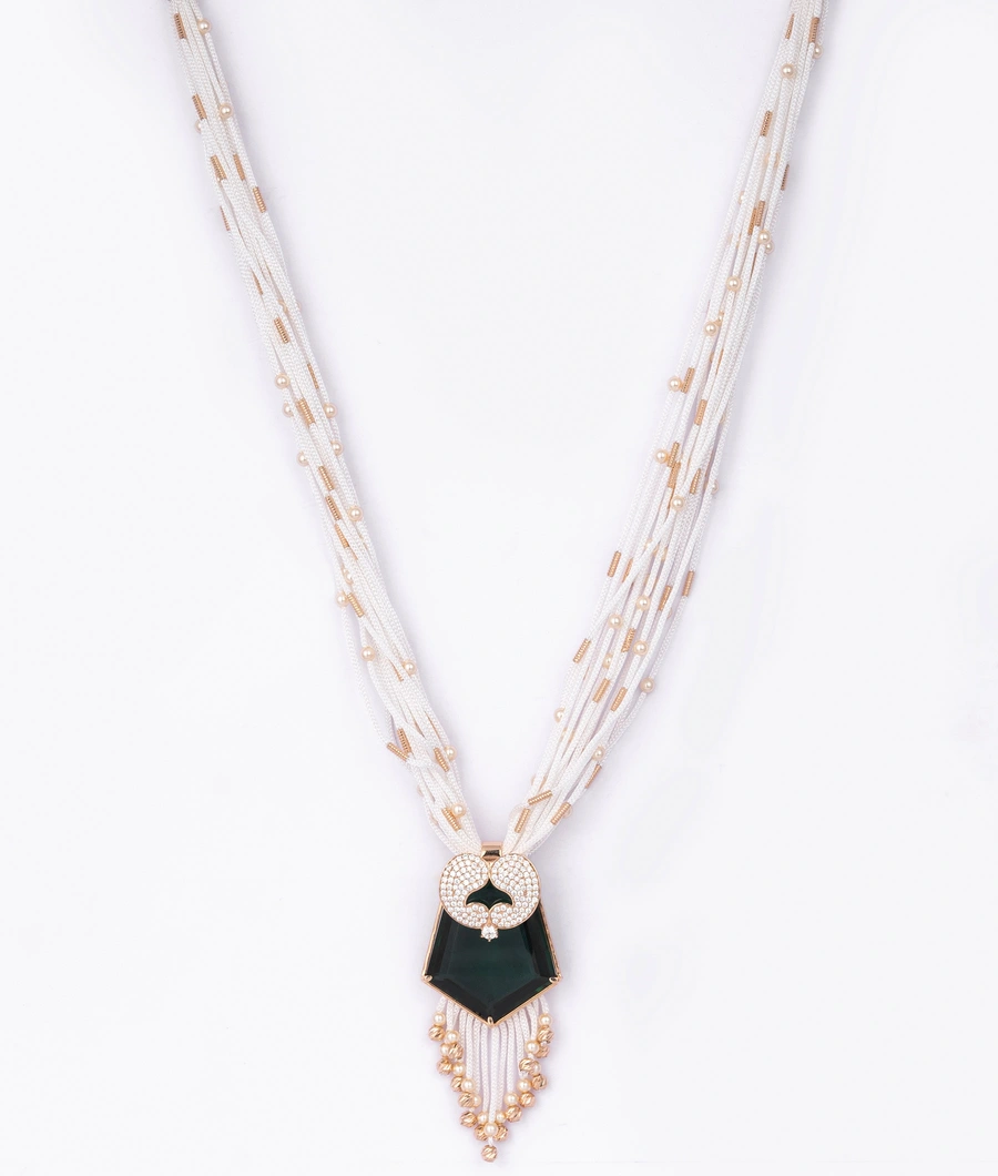 multi-layered-bead-necklace-with-a-gemstone-pendant-lwneck0008-a