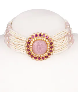 multi-layered-pearl-and-gemstone-choker-necklace-lwneck0017-a