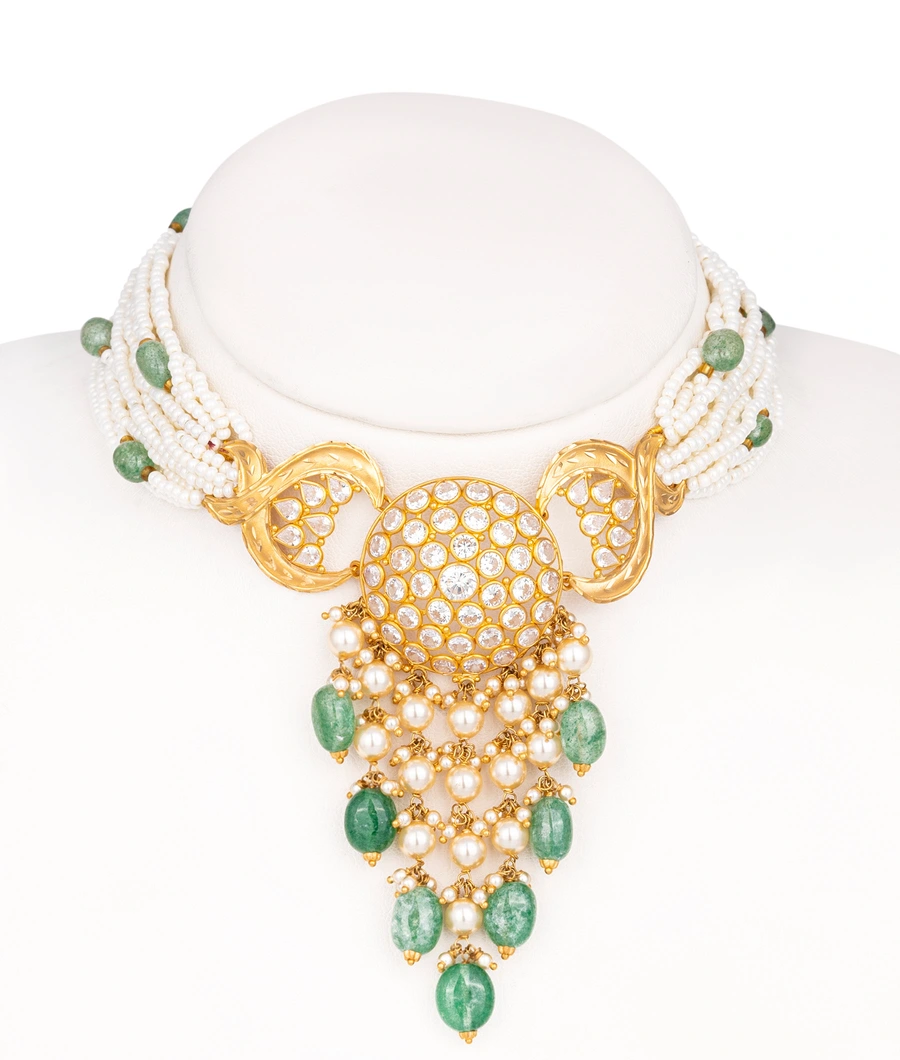 multi-layered-pearl-and-emerald-choker-necklace-lwneck0020-a