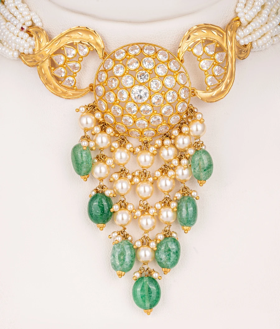 multi-layered-pearl-and-emerald-choker-necklace-lwneck0020-b