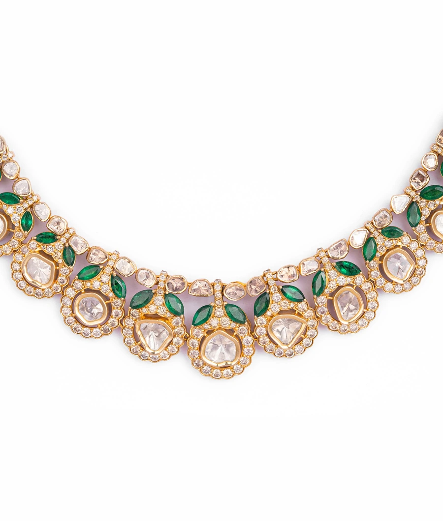 diamond-and-emerald-necklace-with-polki-diamonds-polneck0004-b