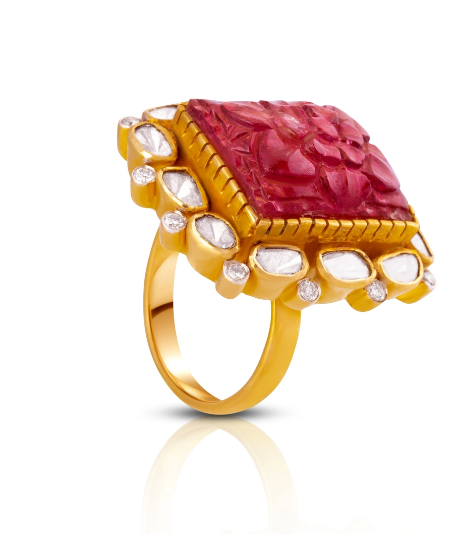 gold-ring-with-a-carved-ruby-stone-and-diamond-halo-polr0003-a