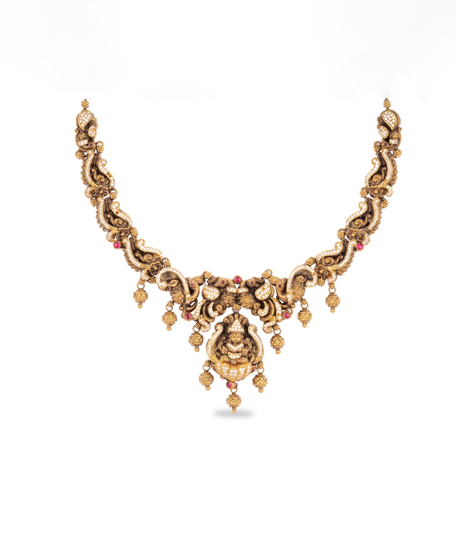 temple-jewelry-with-a-deity-pendant-and-intricate-floral-motifs-aneck0014-a