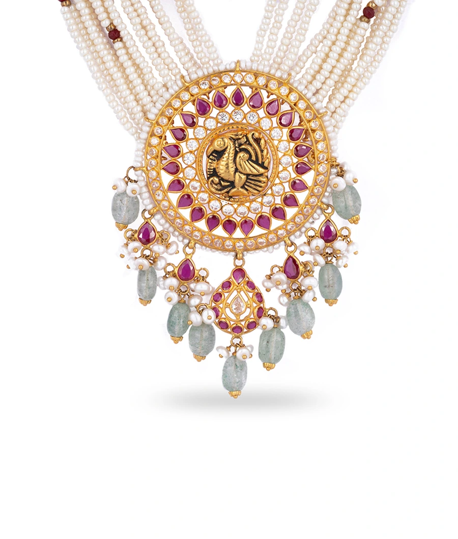 multi-layered-pearl-necklace-with-a-deity-pendant-lwhrm0003-b