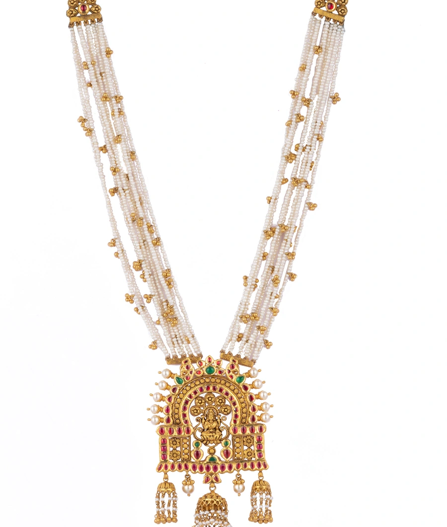 multi-layered-pearl-necklace-with-a-temple-inspired-pendant-lwhrm0004-a