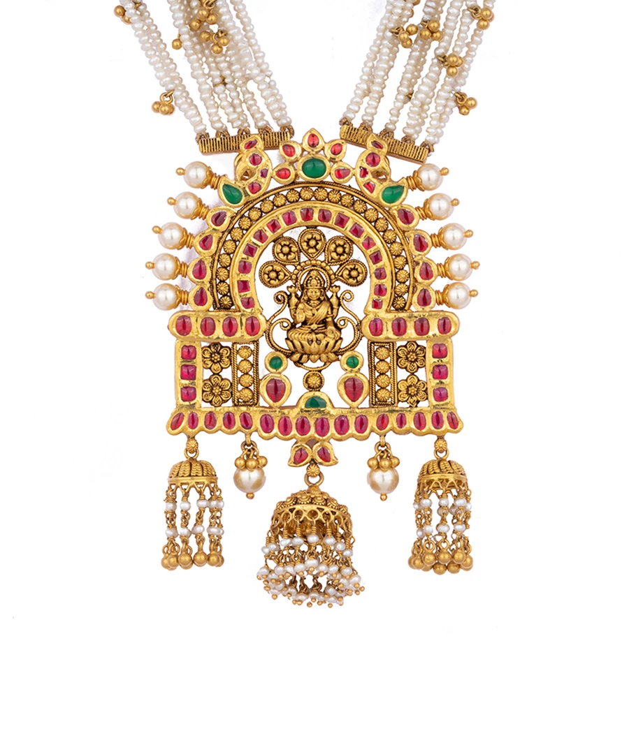 multi-layered-pearl-necklace-with-a-temple-inspired-pendant-lwhrm0004-b