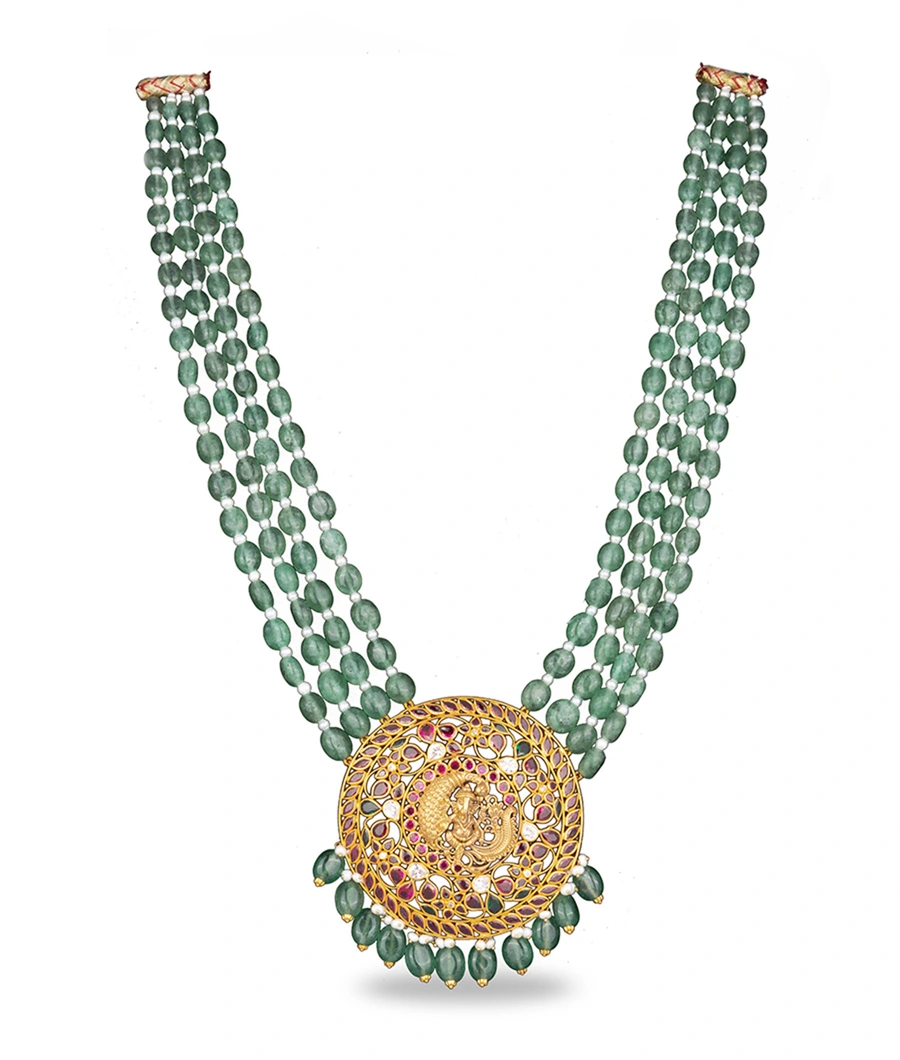 layered-emerald-and-pearl-necklace-with-a-deity-pendant-lwneck0052-a