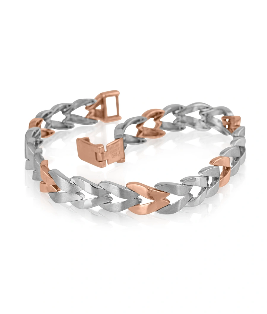 two-tone-metal-bracelet-with-a-bold-chain-link-design-pmbr0002-a