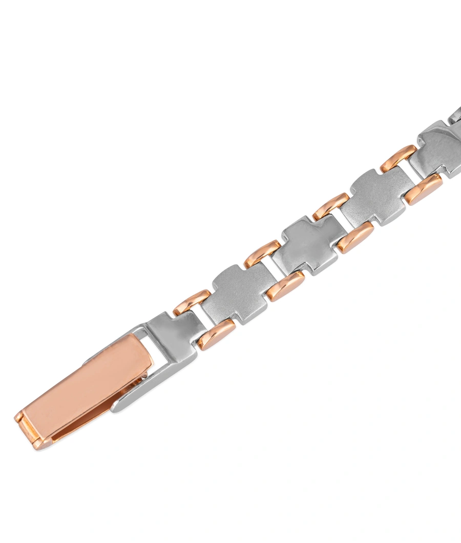 two-tone-metal-bracelet-with-a-modern-link-design-pmbr0006-b