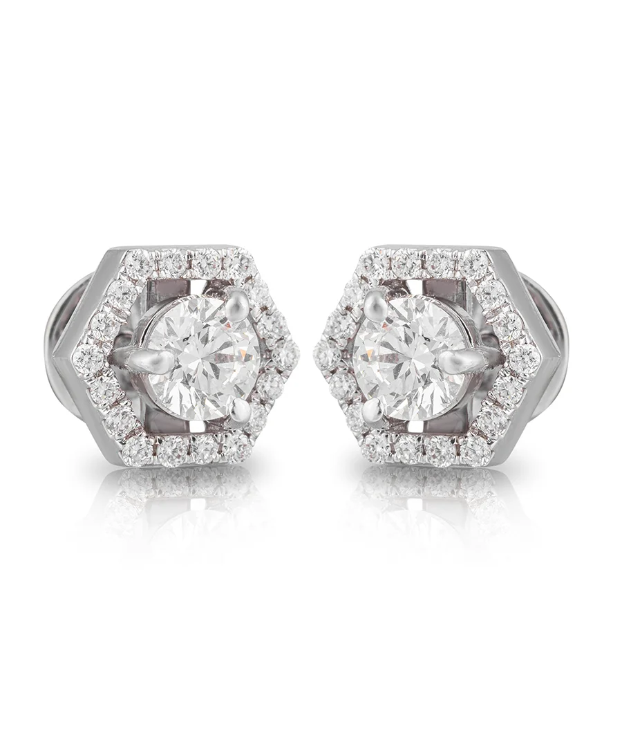 hexagonal-diamond-halo-stud-earrings-lgder0036-a