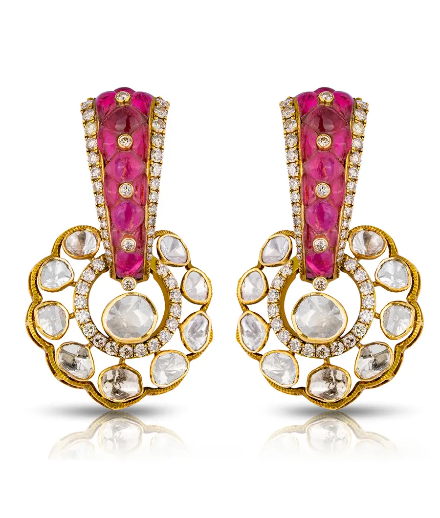 ruby-diamond-and-polki-drop-earrings-per0019-a