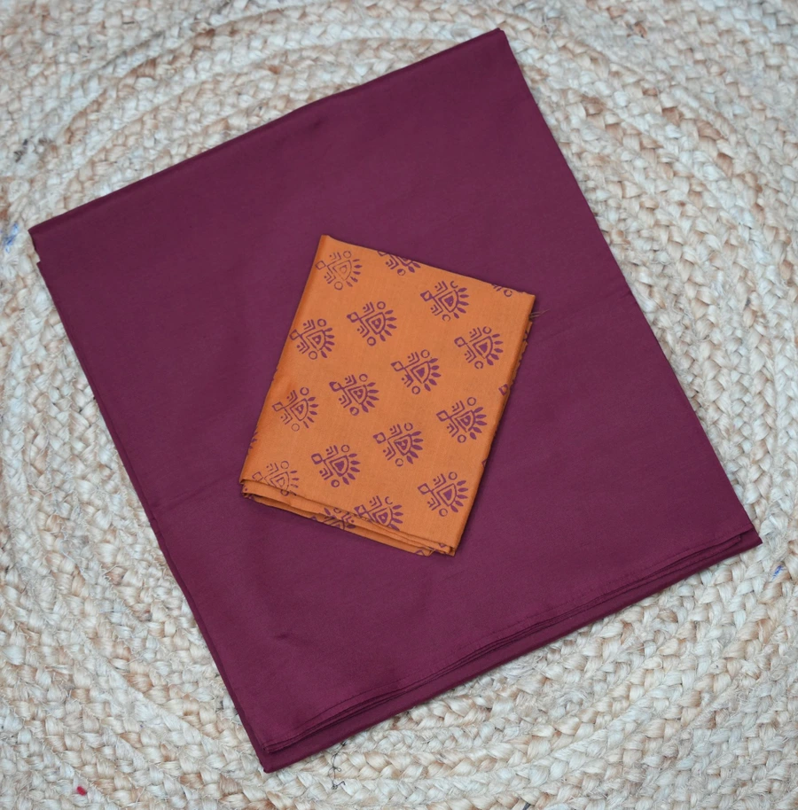 poly-cotton-plain-with-matching-blouse-00163-a