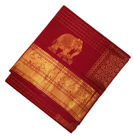 silk-cotton-elephant-border-zari-kattam-00755-a