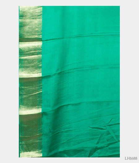 green crepe silk saree blouse